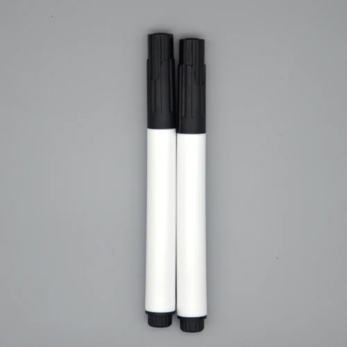 2 шт. креативный белый жидкий стираемый мел маркер ручка для стеклянных окон доска маркеры Обучающие инструменты офисные материалы Escolar - Цвет: Черный
