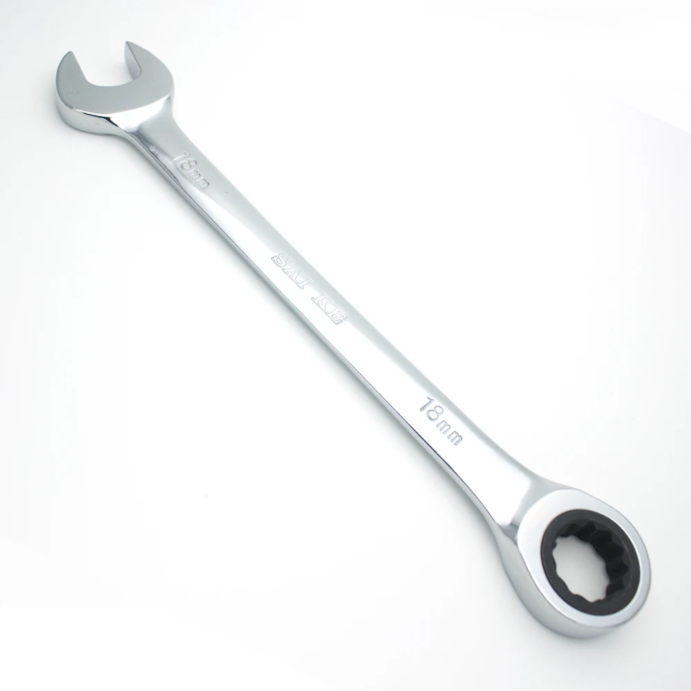 

18 Mm Ratchet Metric Wrench Open End Wrenches Tool Ratchet Combination Wrench Key Set and Knife Hand Tools Torque Wrench