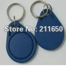 Синий UID смарт-тег 13.56 мГц Записываемый RFID IC S50 Совместимость брелок keytag кольцо для ключей
