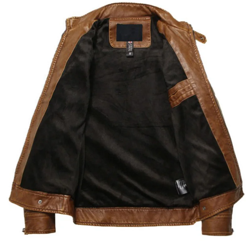 AichAng мотоциклетные кожаные куртки для мужчин, осенне-зимняя кожаная одежда, мужские кожаные куртки, мужские деловые повседневные пальто