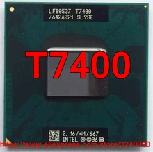Soquete 479 cpu intel core 2 duo t7400 original, (4m de cache/2.16ghz/667 mhz/dual-core) processador para laptop, frete grátis