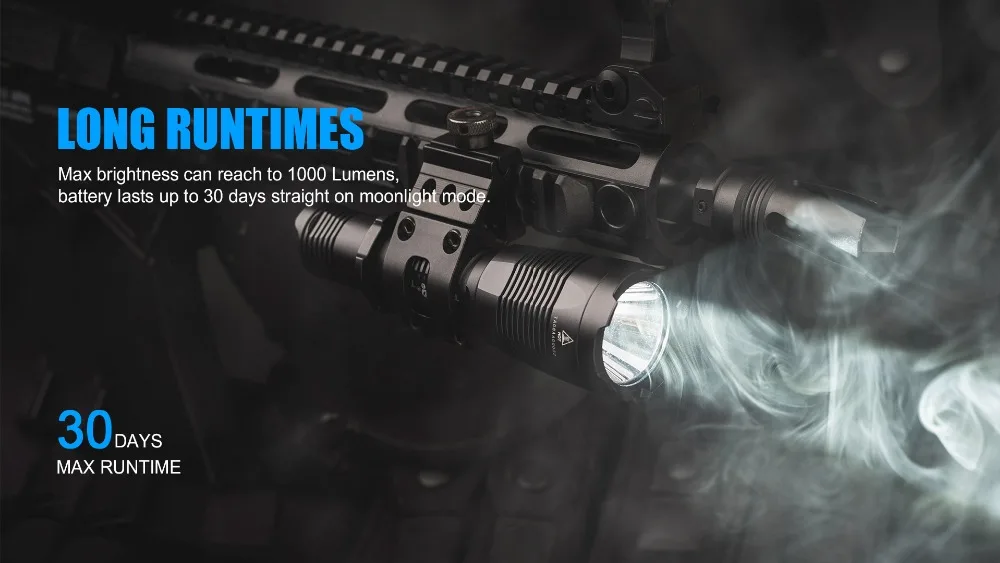 T4 TrustFire светодиодный тактический фонарь 5 режимов 1000lm мощный свет использовать 18650 фонарь с перезаряжаемым аккумулятором