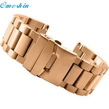 OMESHIN SimpleStone Металл Нержавеющая сталь часы ремешок для Garmin Fenix 3/HR June17