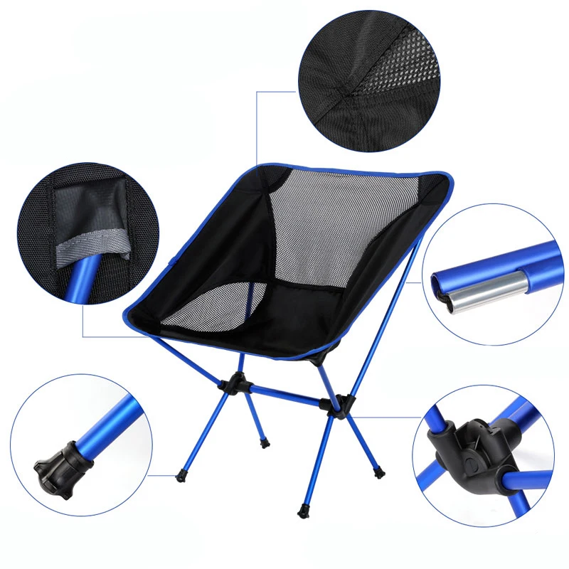 Comprar Asiento portátil Silla de pesca ligera rápida Rusia Stock Camping taburete muebles plegables para exteriores silla Ultra ligera portátil