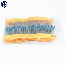 30 Вид 1/4 Вт Сопротивление 1% металлического пленочного комплект резисторов в ассортименте, в каждом 20 всего 600 шт