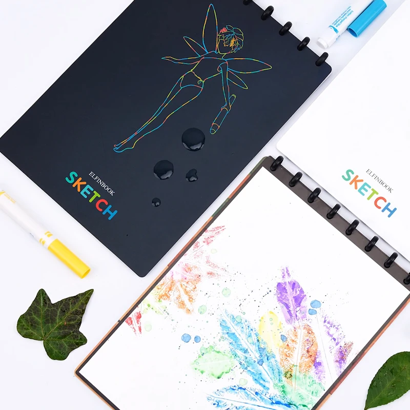 

Elfinbook Sketch A4 Painting Drawing Notebook Smart Reusable With APP Scanning