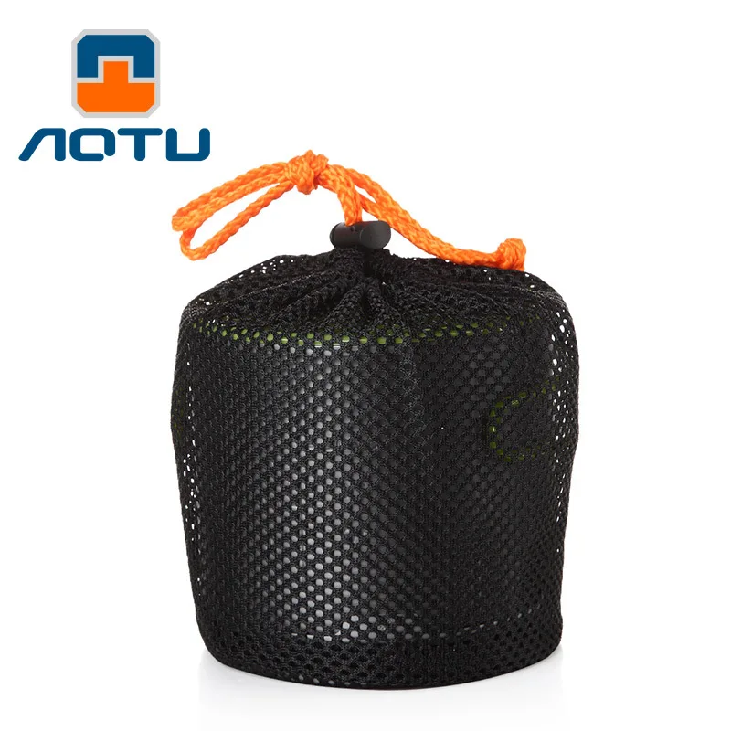 1,2 L de utensilios de cocina al aire libre maceta de intercambiador de calor de recoger de aluminio anodizado para 1-2 personas