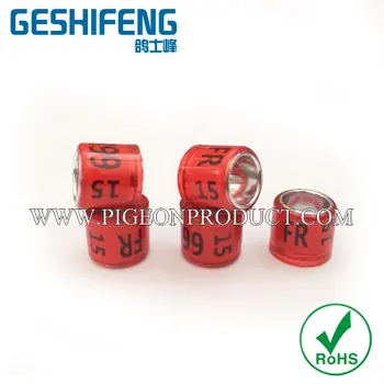 

2019 NEW inner size 8mm aluminm with plastic rings for racing pigeon