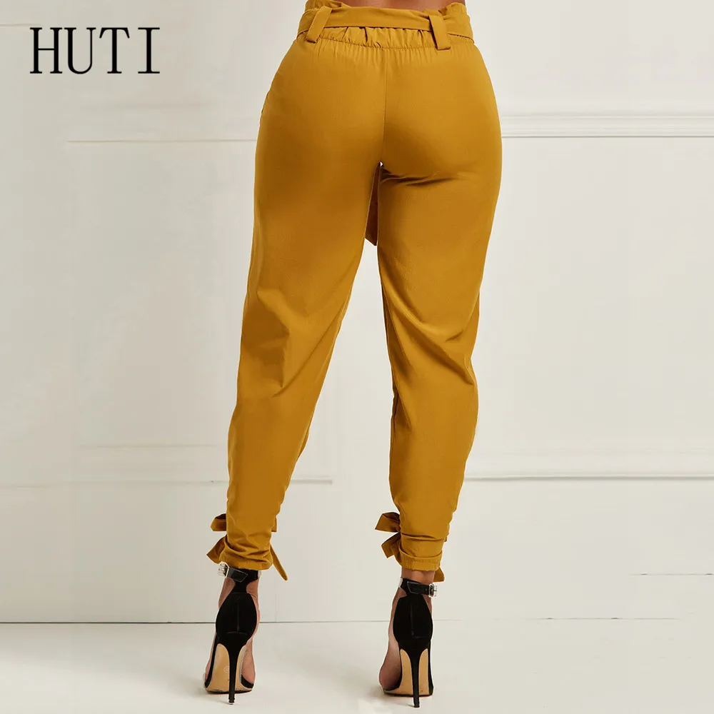 HUTI High Waist Pants Women Casual Streetwear Punk Black Green Cargo Pants Women Capris Trousers Summer New Fashion Femme Pants HUTI High Waist Pants Women Casual Streetwear Punk Black Green Cargo Pants Women Capris Trousers Summer New Fashion Femme Pants