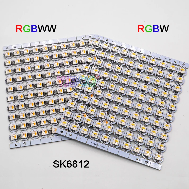 

100pcs LED Board Heatsink SK6812 RGBW/RGBWW LED chips (10mm*3mm) SK6812 IC Built-in 5050 SMD RGB DC5V