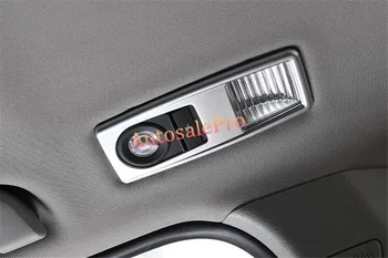 

For BMW X1 E84 09-15 2009 2010 20112012 2013 2014 2015 Stainless Steel Sunroof Rear Reading Light Lamp Frames Cover Trims 2pcs