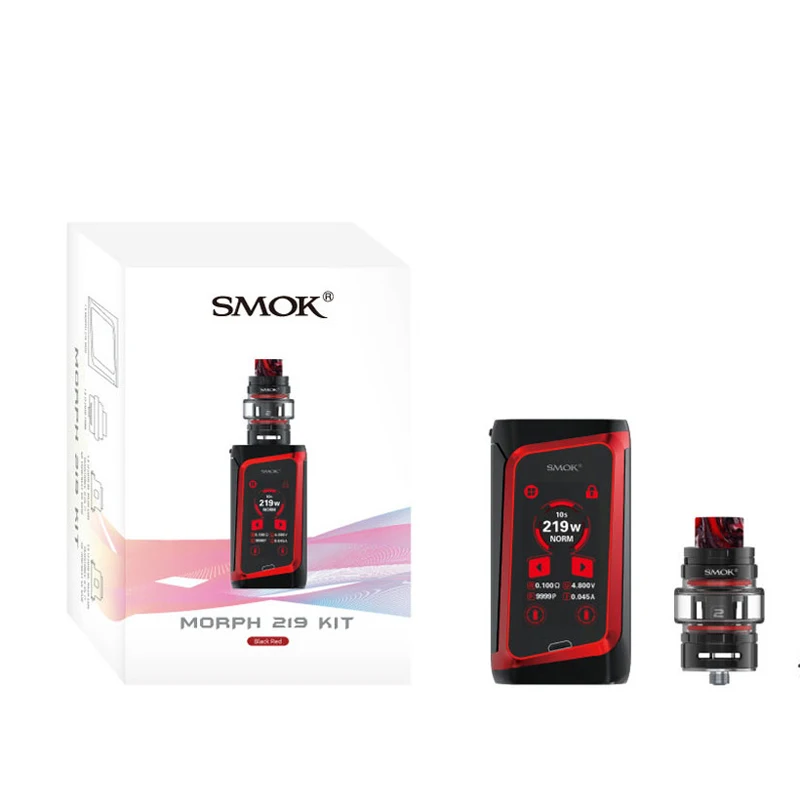 Оригинальный набор SMOK Morph 219 Вт бокс мод 6 мл TF бак 1 9 дюймов сенсорный экран