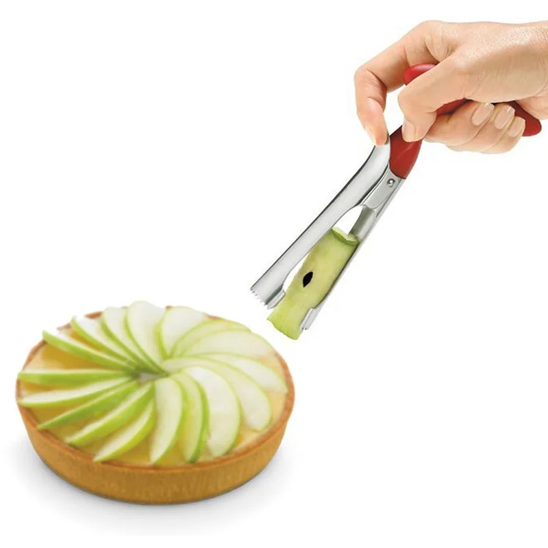 

Multi-funct Apple Cutter Knife Corers Fruit Slicer Cutting Vegetable Core Removed Kitchen Gadgets Tools Stainless Steel
