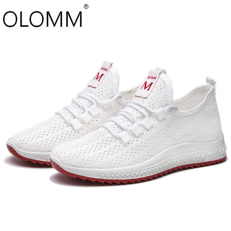 

2019 New Fashion Flying Woven Mesh Breathable Casual Comfortable Wear Womens Shoes Platform Sneakers