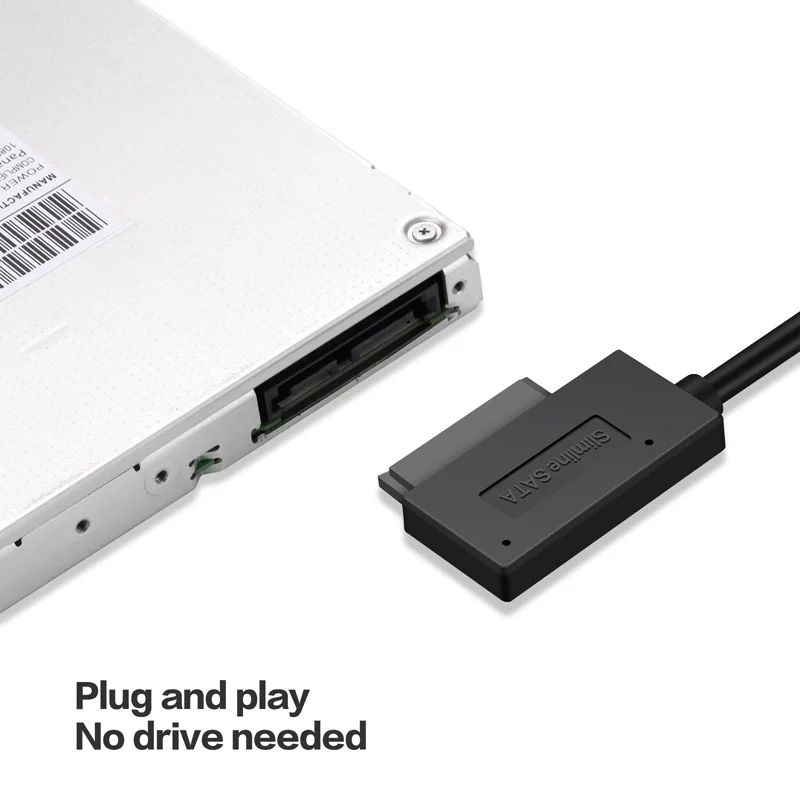 USB 2.0 to Mini Sata II 7+6 13Pin Adapter Converter Cable for Laptop CD/DVD ROM Slimline Drive USB 2.0 to Mini Sata II 7+6 13Pin Adapter Converter Cable for Laptop CD/DVD ROM Slimline Drive