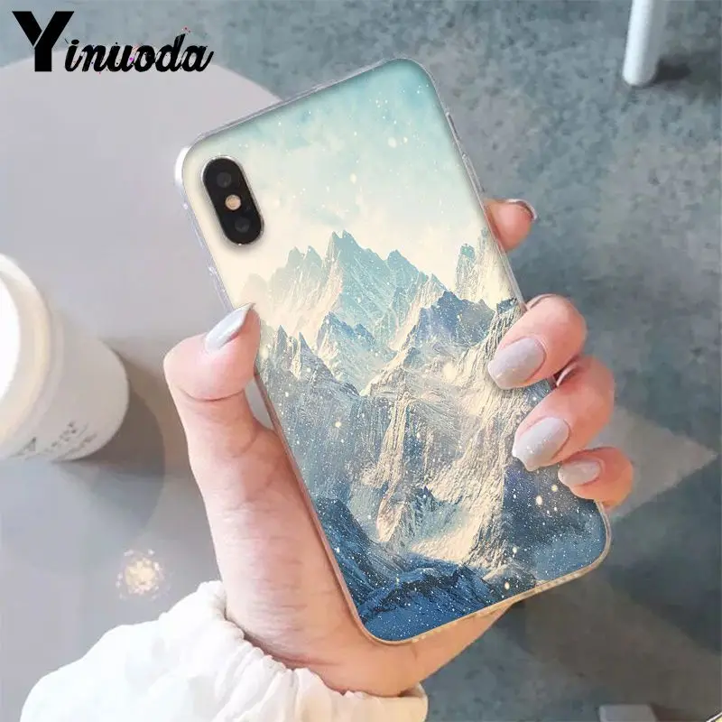 Yinuoda зимние снежные горы Sceneary Новинка чехол для телефона Fundas Крышка для iPhone 6S, 6 plus, 7, 7 plus, 8, 8 Plus, X Xs Макс 5 5S XR - Цвет: A7