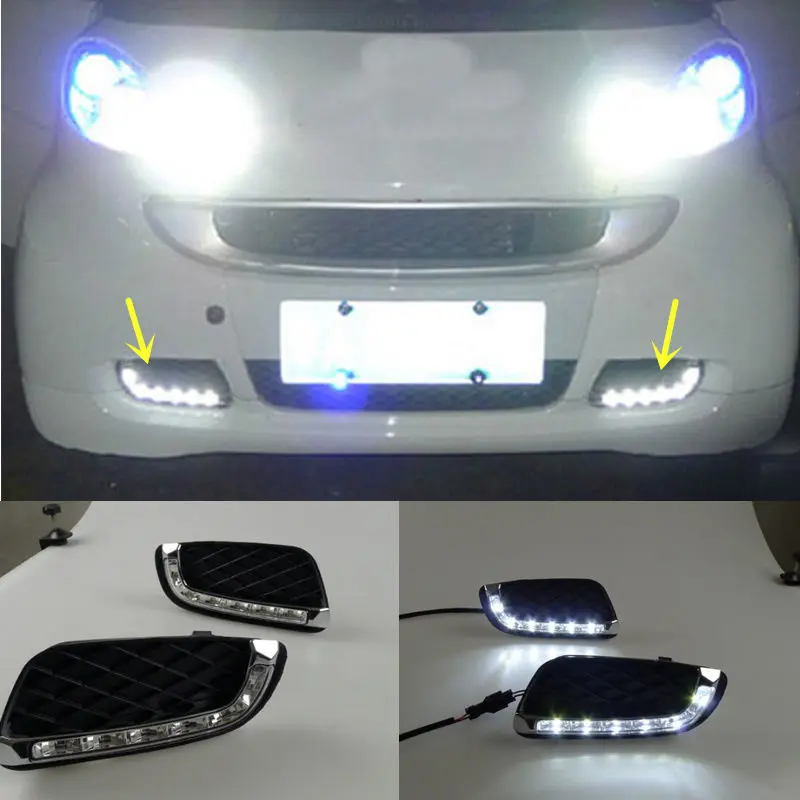 

2pcs White LED DRL Daytime Running Light for MERCEDES BENZ smart 2009-2011 A