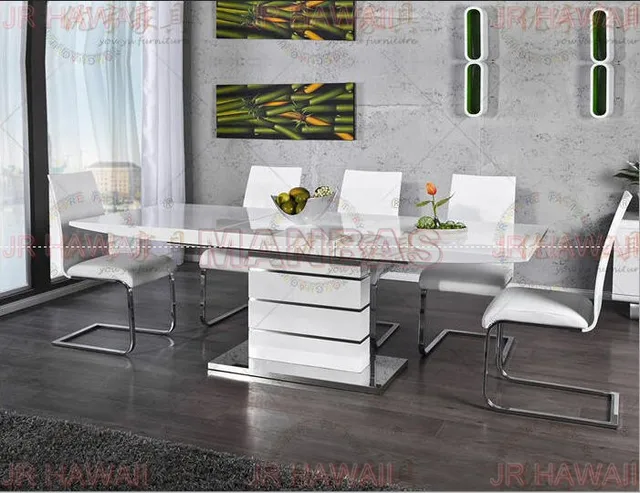 Special Offers minimalist modern folding table stainless steel white dining room set panel dining table mesa plegable de jantar muebles comedor Special Offers minimalist modern folding table stainless steel white dining room set panel dining table mesa plegable de jantar muebles comedor