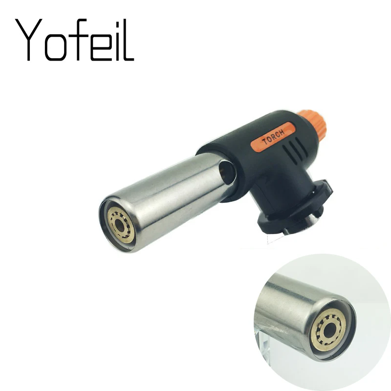 

Outdoor Multi Purpose Gas Torch Butane Camping Equipment Survival Stove Electronic Piezo Ignition Flame Gun Torch Thrower