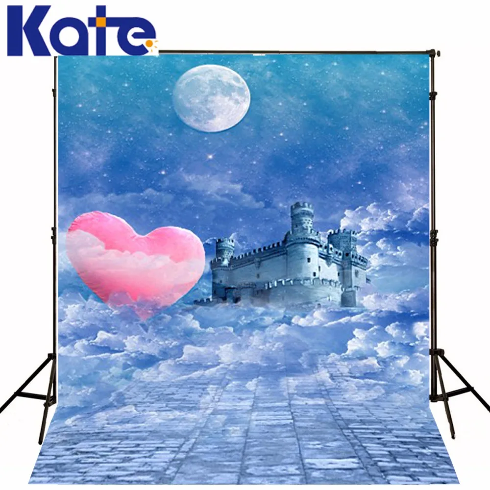 

New Arrival Background Fundo Night Castle Heart 6.5 Feet Length With 5 Feet Width Backgrounds Lk 3645 Valentine'S Day