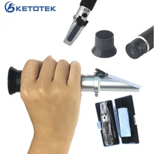 Ручной 0-80% Спирт рефрактометр спиртометр спиртовой спирт тестер ATC с розничной коробкой