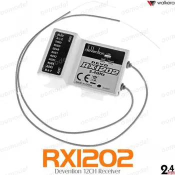

Walkera RX1202 white 2.4Ghz Devention 12CH Receiver for Walkera devo 6/devo 7/devo8s/devo10/devo12 Free Shipping
