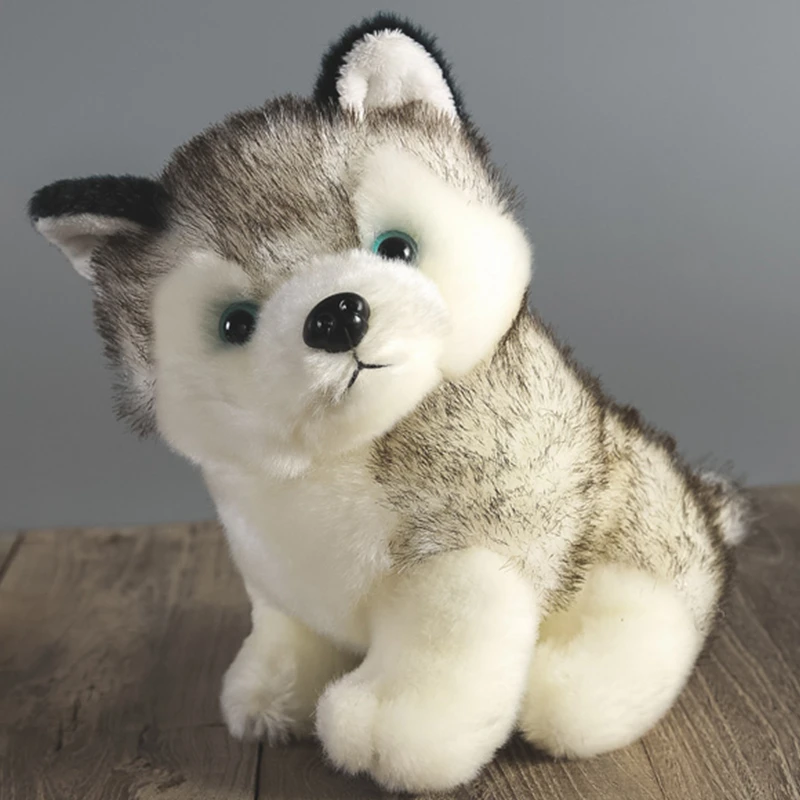 

Super Cute 18cm Husky Puppy Dogs Stuffed Doll Plush Toys Simulation Husky Dogs Kids Toys Appease Doll