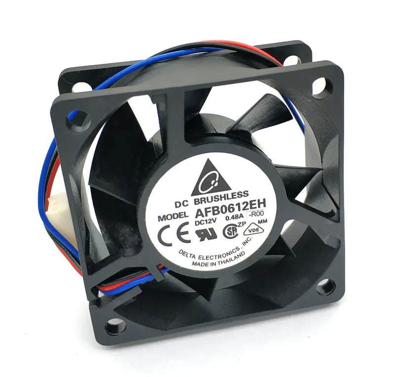 New original AFB0612EH-R00 3wire cooling fan 6025 12v 0.48a 60*60*25MM | Компьютеры и офис