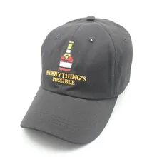 Вышивка бутылки вина бейсболка простые буквы модные шапки Новое поступление унисекс фуражки Лето Czapka Z Daszkiem# LR1