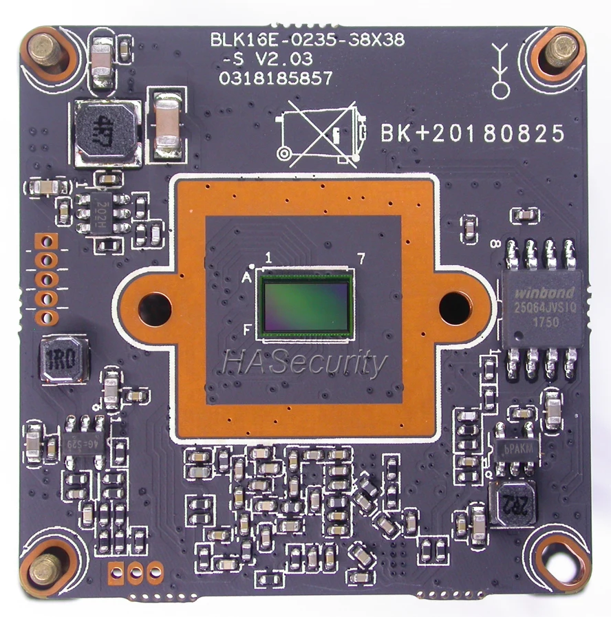 

H.265 / H.264 IPC (1080P) 1/2.7" SmartSens SC2235 CMOS image sensor + Hi3516E CCTV IP camera PCB board module (optional parts)