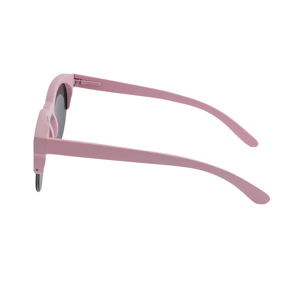 LONSY настоящие бамбуковые деревянные солнцезащитные очки для мужчин для женщин Поляризованные солнечные очки UV400 половина рамки солнцезащитные очки с футляром LS1031