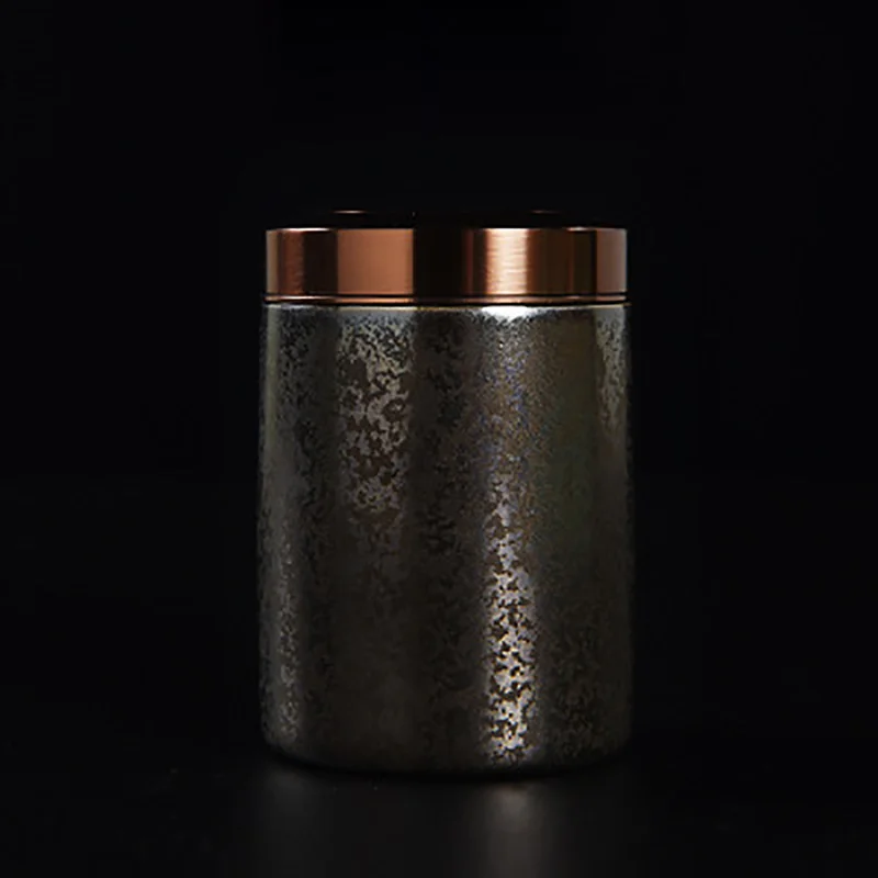 Tin Cover Mini Ceramic Tea Container Fresh-keeping Sealed Coffee Powder Cans Caddy Storage Box Portable Travel Tea Bag Organizer Tin Cover Mini Ceramic Tea Container Fresh-keeping Sealed Coffee Powder Cans Caddy Storage Box Portable Travel Tea Bag Organizer