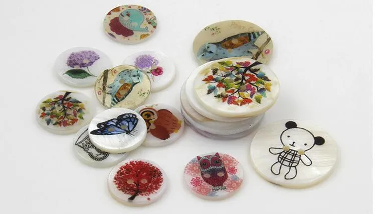 15 шт естественные ракушки декоративные кнопки пряжка 2 круглые отверстия одежда кнопки, творчество, поделки швейные принадлежности