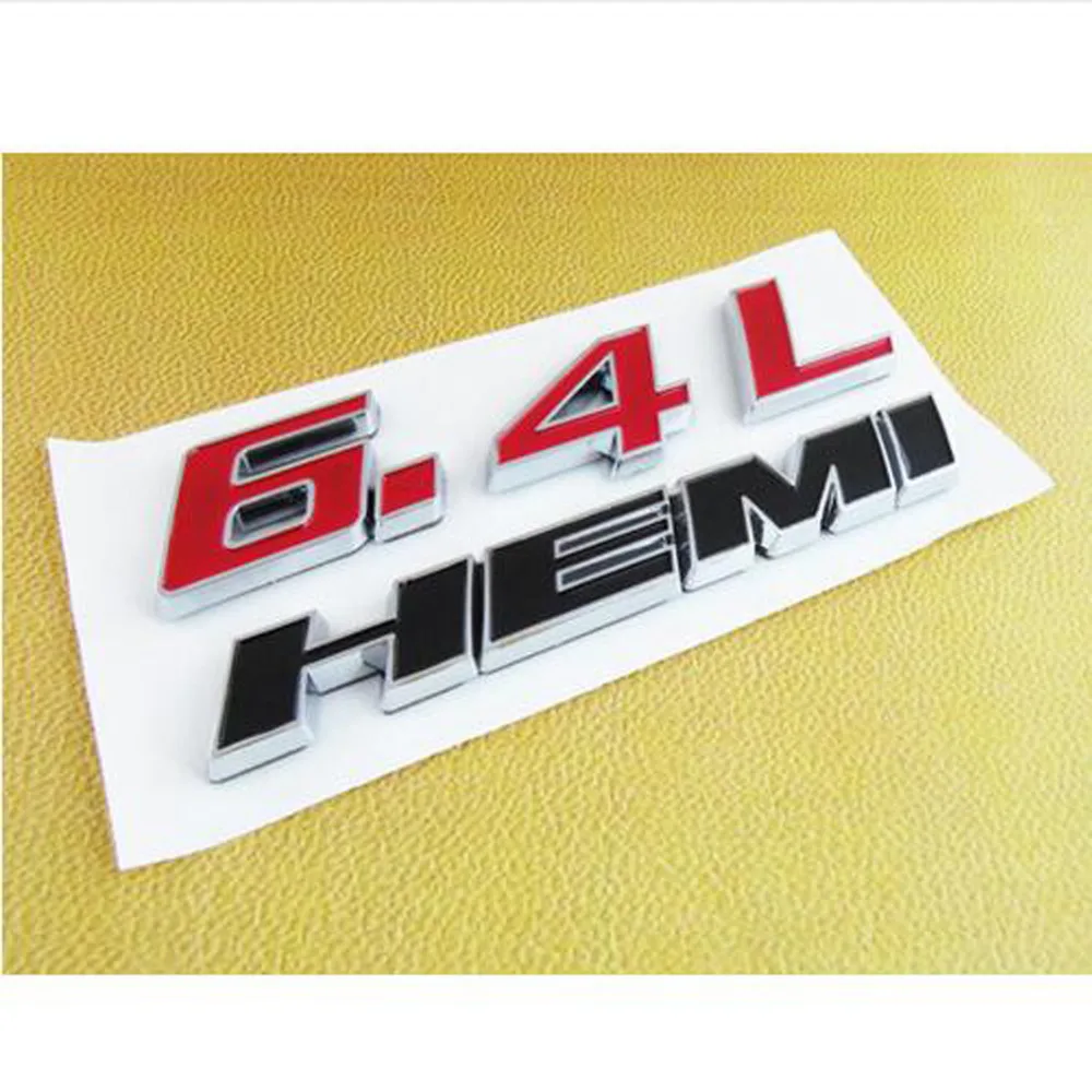 

Dsycar 3D Metal 6.4L HEMI Car Sticker Emblem Badge for Universal Cars Motorcycle Car Styling Decorative Accessories