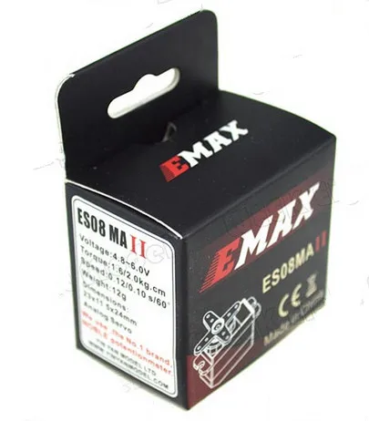 

10pcs EMAX 12G Mini Analog Servo ES08MA II With Metal Gear and Accessories Free Track Ship
