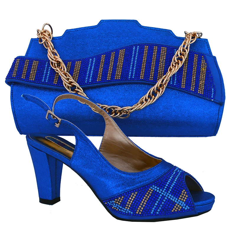 royal blue shoes and matching bag