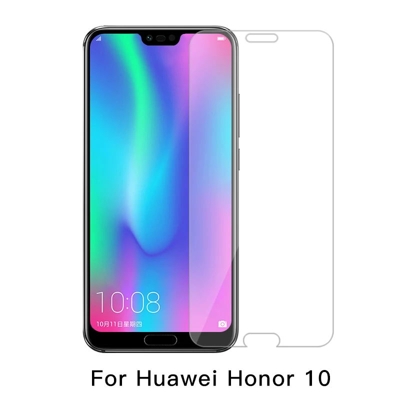 

Screen Protector For Huawei Honor 10 Tempered Glass Front Film For Huawei Honor 10 with White Edge Eliminate Revising Liquid
