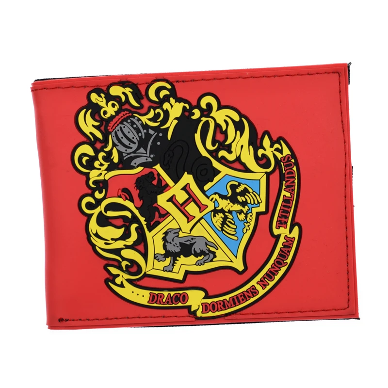 

FVIP High Quality PVC Harry Potter Wallet Hogwarts Colleges HUFFLEPUFF /RAVENCLAW Purse With Card Holder