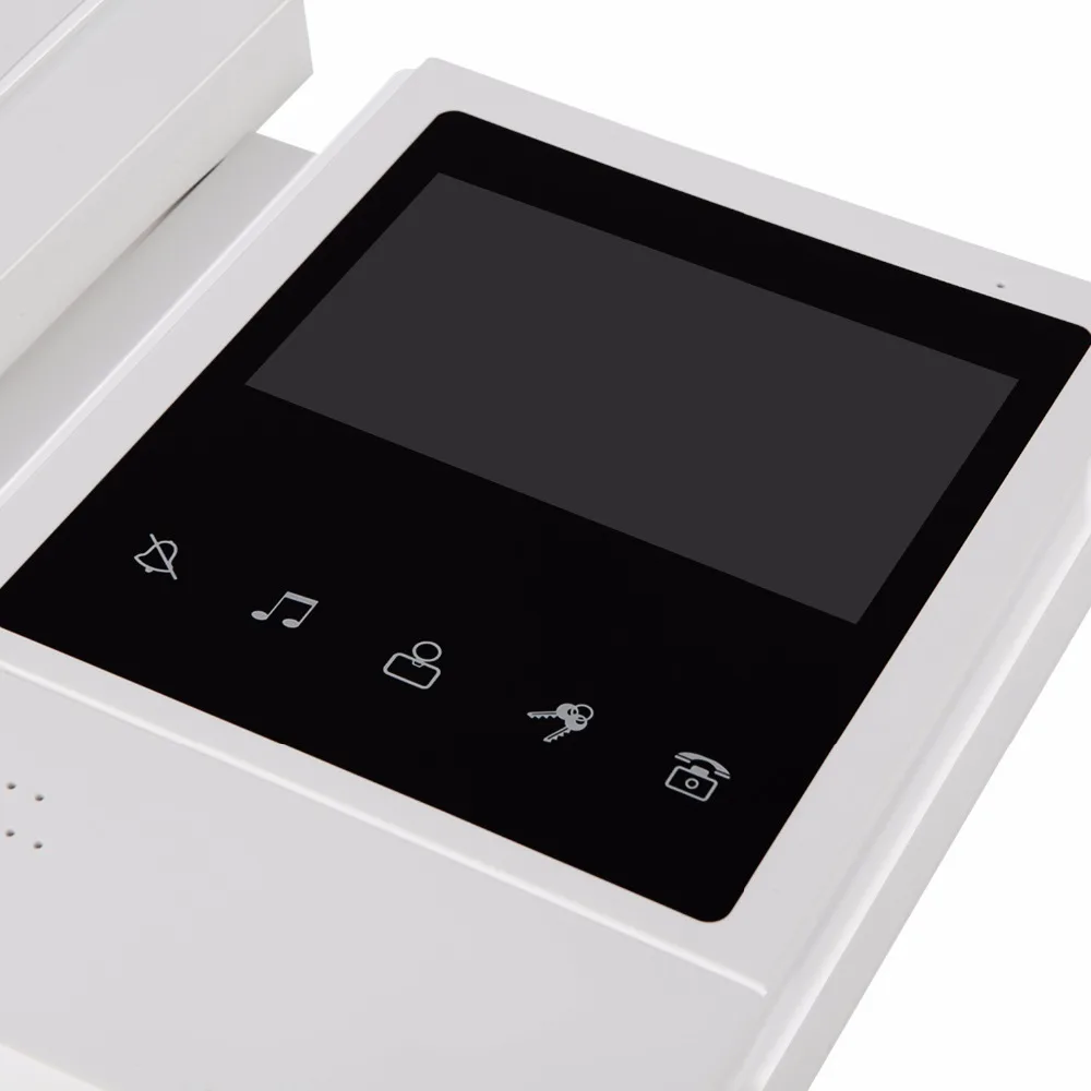 Building video intercom system RFID door phone 3 monitors wall mounted for 3 apartments