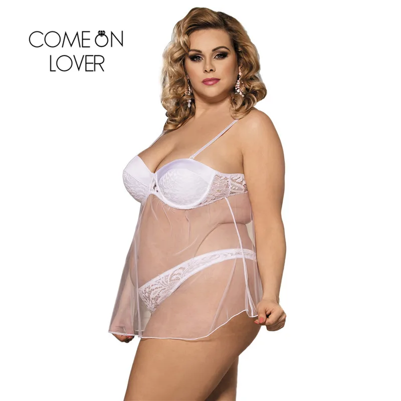 Comeonlover Бюстгальтер Подушка Ночная одежда Женская чистый белый Camisola сексуальное