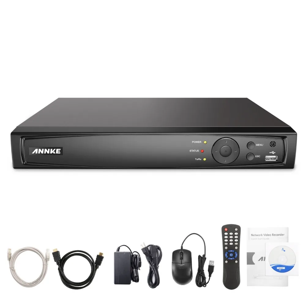 ANNKE 8MP 8CH POE видео рекордер 4K H.265+ NVR для HD POE 2MP 4MP 5MP 8MP IP POE камера домашнего наблюдения безопасности обнаружения движения