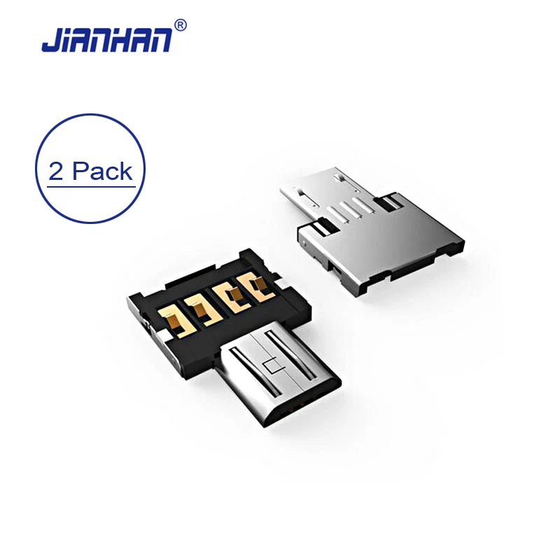 

2pcs 2 Pack Micro USB OTG Cable Adapter Converter Micro USB to USB Flash Drive OTG Adapter for Android Mobile Phone Car Reader