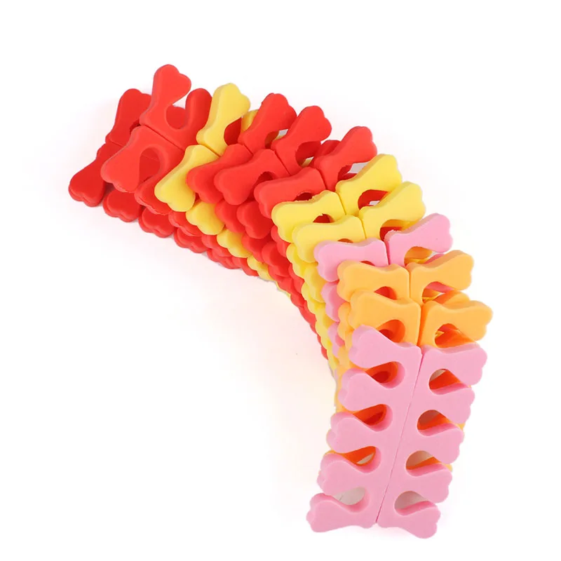 Soft Foam Sponge Toe Separators 100Pcs Popular Finger Separator Dividers Nail Art Manicure Pedicure Nail Gel Tools #3374