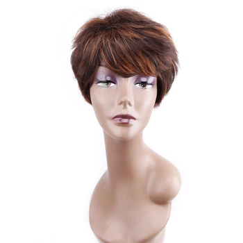 

Amir Synthetic Hair Wigs For Women Short wigs Ombre Burgundy Blonde Grey Hair Wig Short Wavy Wig Heat Resistant 8 Colors