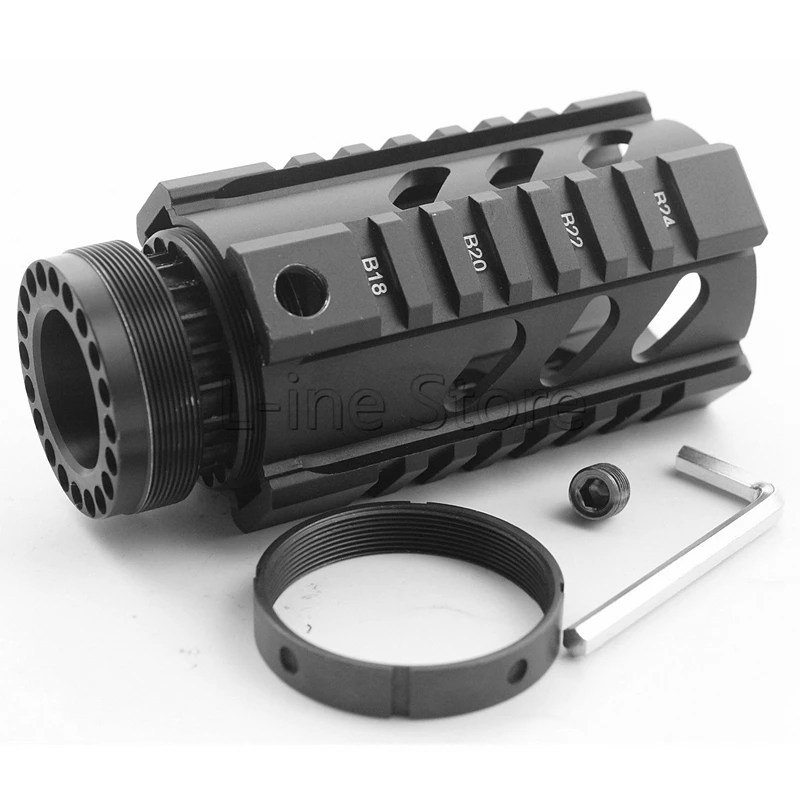 4'' Free Float Quad Rail Handguard AR Rail System RIS Handguard For