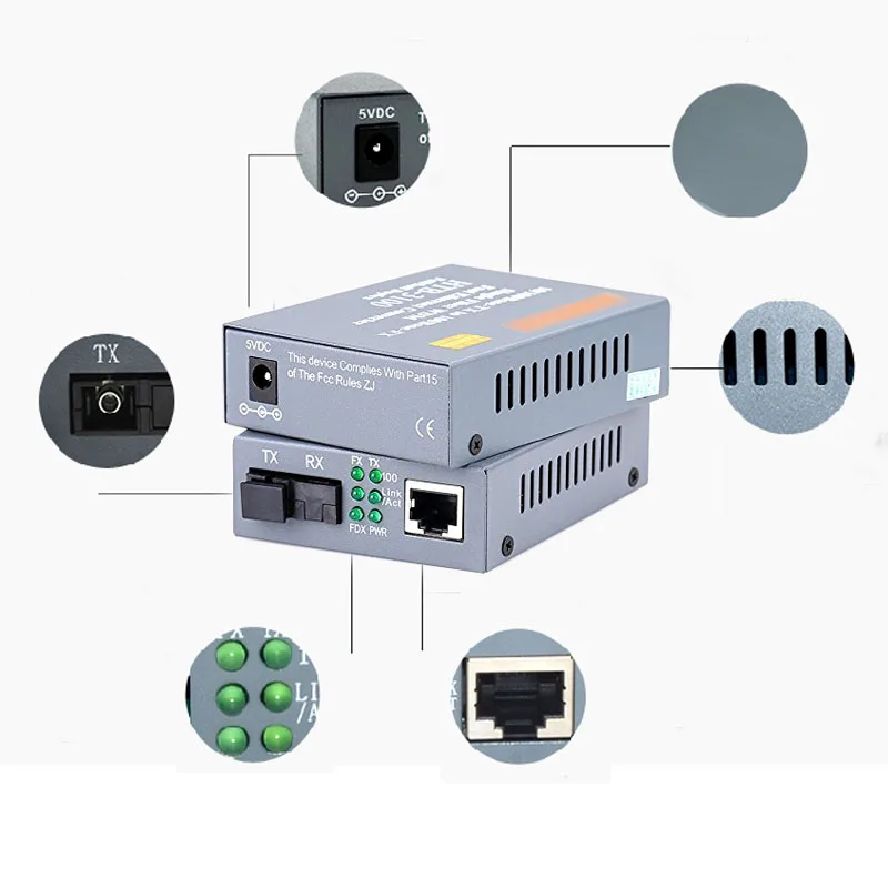 1 пара HTB-3100AB 10/100 м базы-tx волоконно-оптический передатчик эфирной сети с медиумом один одномодовый волоконно-оптический преобразователь 25 км SC 10/100 м