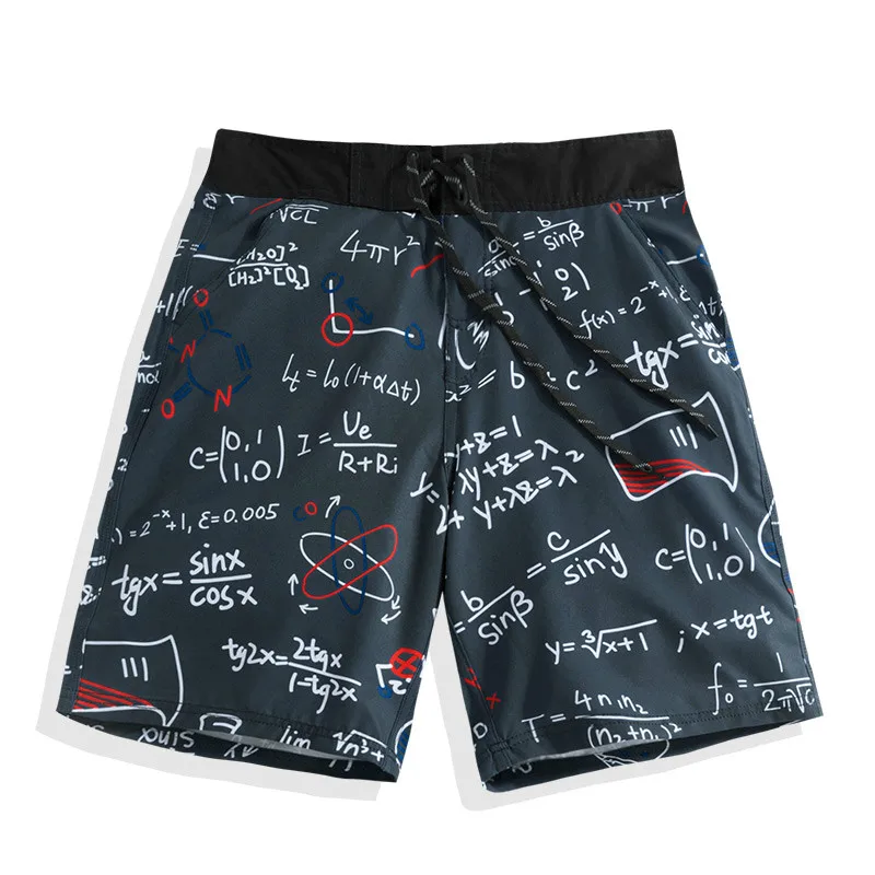 

Five-cent Beach Pants Men's Loose Quick-drying Flower Trouser Summer Flat-angle Swimming Pants Sports Shorts Tide