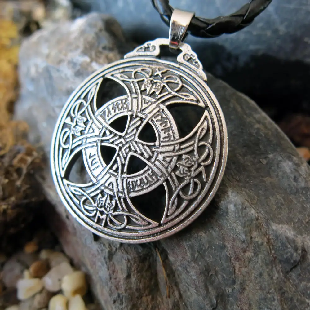 1 шт. Прямая поставка викингское ожерелье большой кельтский узел романтичное