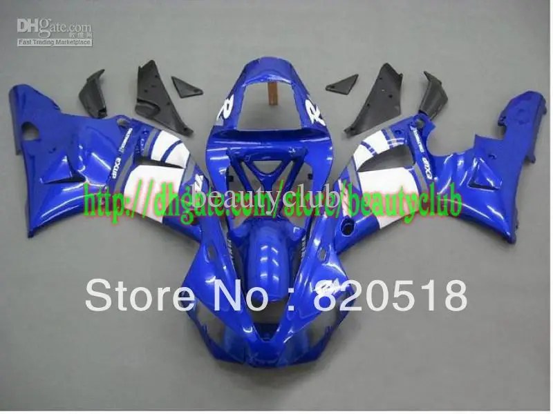 blue white for YAMAHA YZF R1 00-01 YZF-R1 2000-2001 00 01 YZFR1 2000 2001 fairing kit | Автомобили и мотоциклы