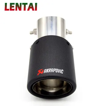 

LENTAI 1PCS Carbon Car Exhaust Pipe Tip Modified For Hyundai I30 solaris accent Peugeot 307 207 Suzuki Swift Sx4 Accessories